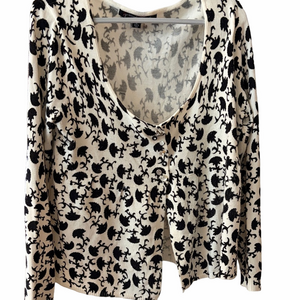 Simply French XL soft peplum cardigan. International item - Unique!